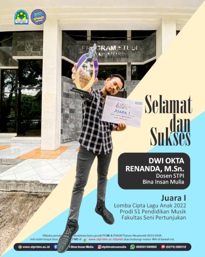 Juara 1 Lomba Cipta Lagu Anak 2022