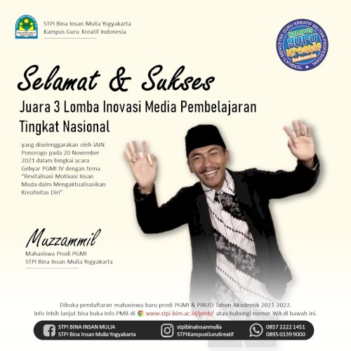 Juara 3 Lomba Inovasi Media Pembelajaran Tingkat Nasional